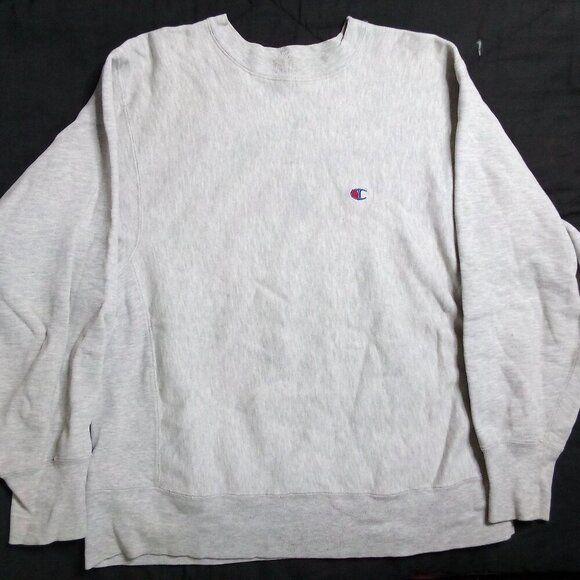 Vintage Champion Reverse Weave Crewneck Sweatshirt Heather Gray - Picture 2 of 6
